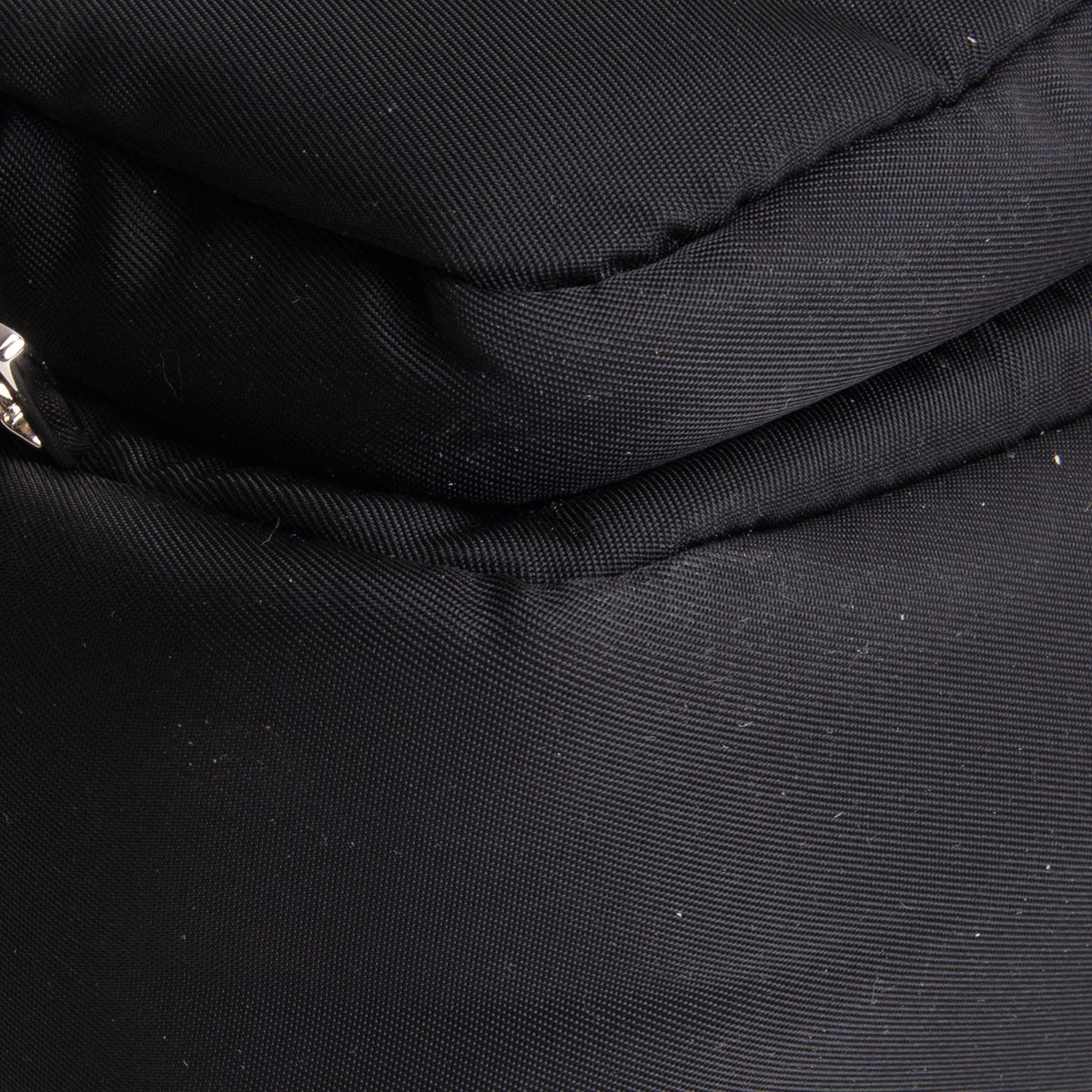PRADA Tessuto &amp; Spazzolata Buckle Pocket Crossbody - Black