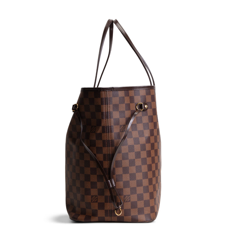 LOUIS VUITTON Neverfull GM Damier Ebene w/ Pouch