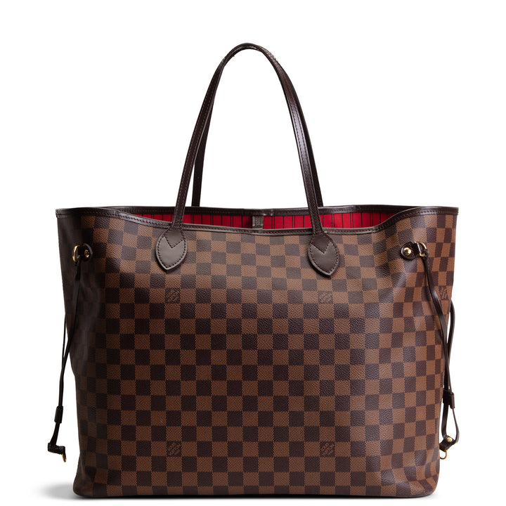 LOUIS VUITTON Neverfull GM Damier Ebene w/ Pouch