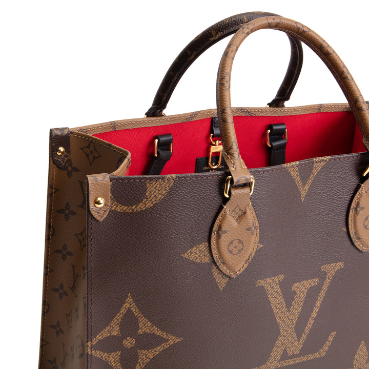 LOUIS VUITTON Monogram Reverse Onthego MM