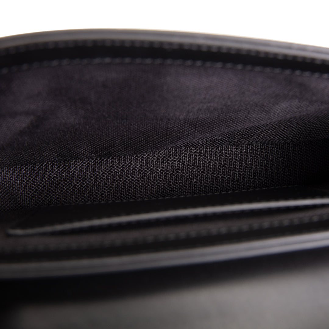 GUCCI Debossed Jumbo GG Gilbert Crossbody - Black