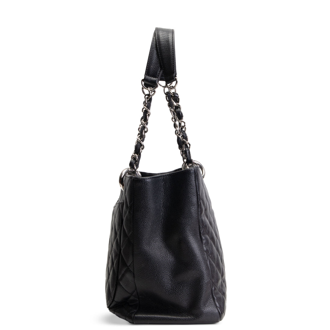 CHANEL Caviar Quilted Grand Shopping Tote - Black