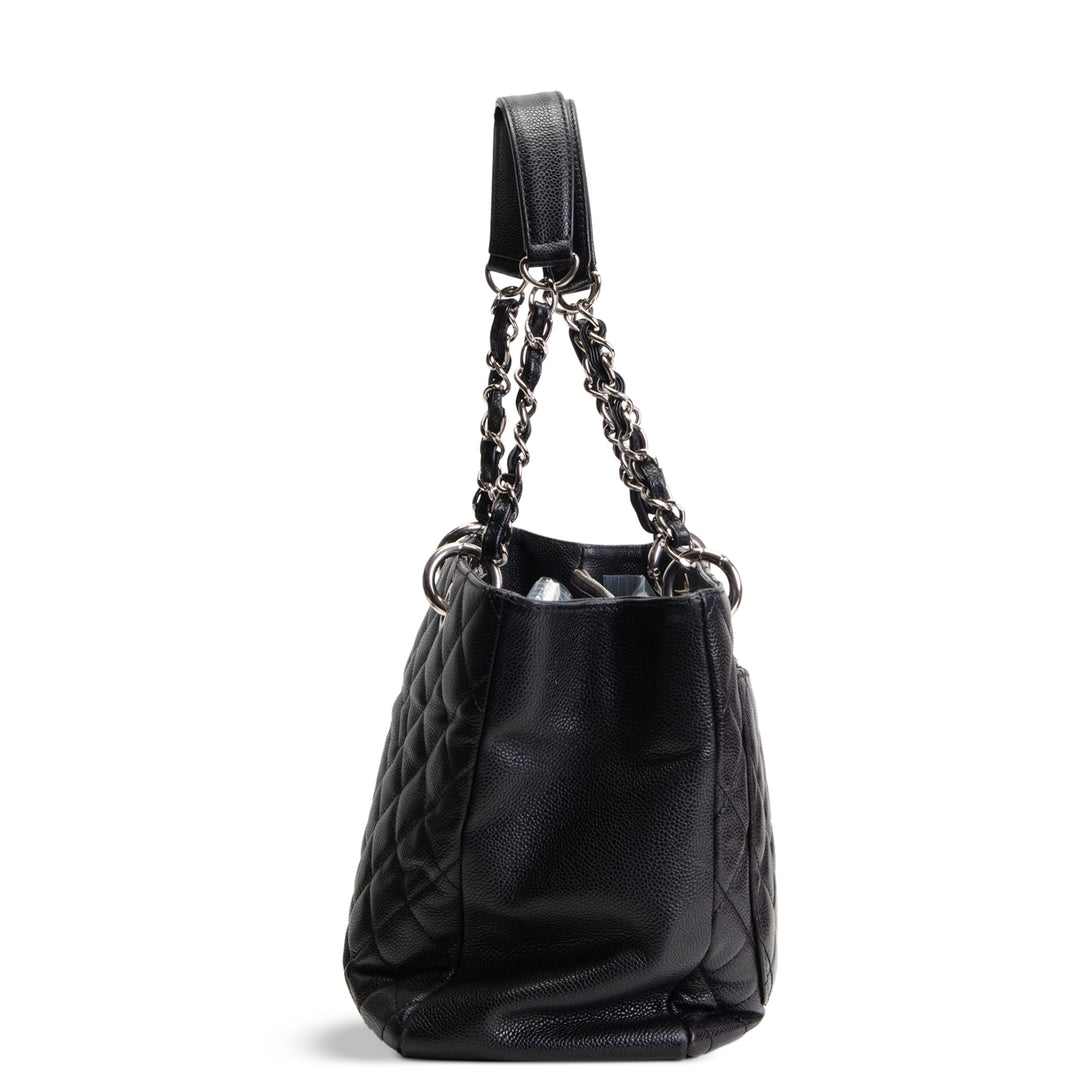 CHANEL Caviar Quilted Grand Shopping Tote - Black