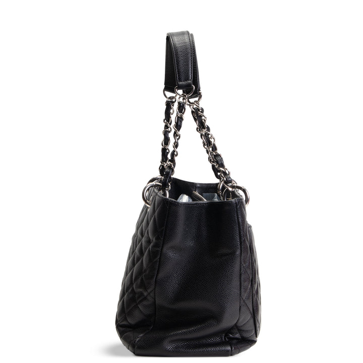 CHANEL Caviar Quilted Grand Shopping Tote - Black
