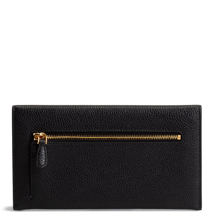 PRADA Pebbled Leather Envelope Pouch