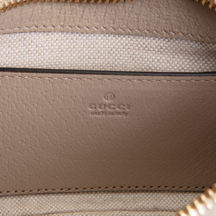 GUCCI GG Supreme Mini Ophidia Shoulder Bag - Beige & White