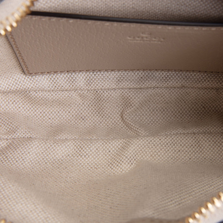 GUCCI GG Supreme Mini Ophidia Shoulder Bag - Beige & White