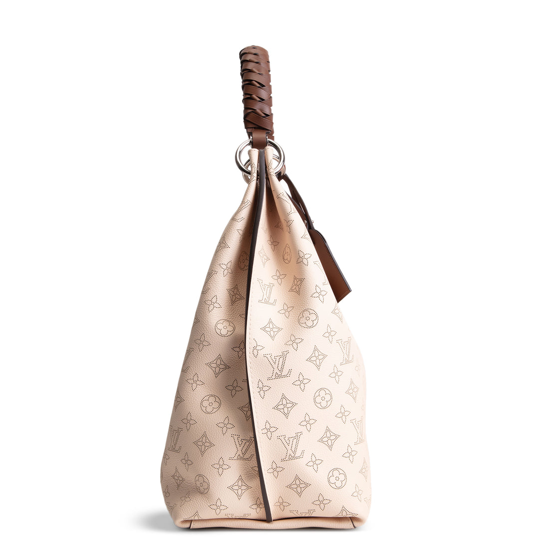 LOUIS VUITTON Monogram Mahina Carmel Hobo - Creme