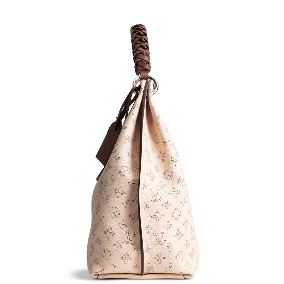 LOUIS VUITTON Monogram Mahina Carmel Hobo - Creme