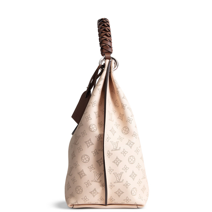 LOUIS VUITTON Monogram Mahina Carmel Hobo - Creme