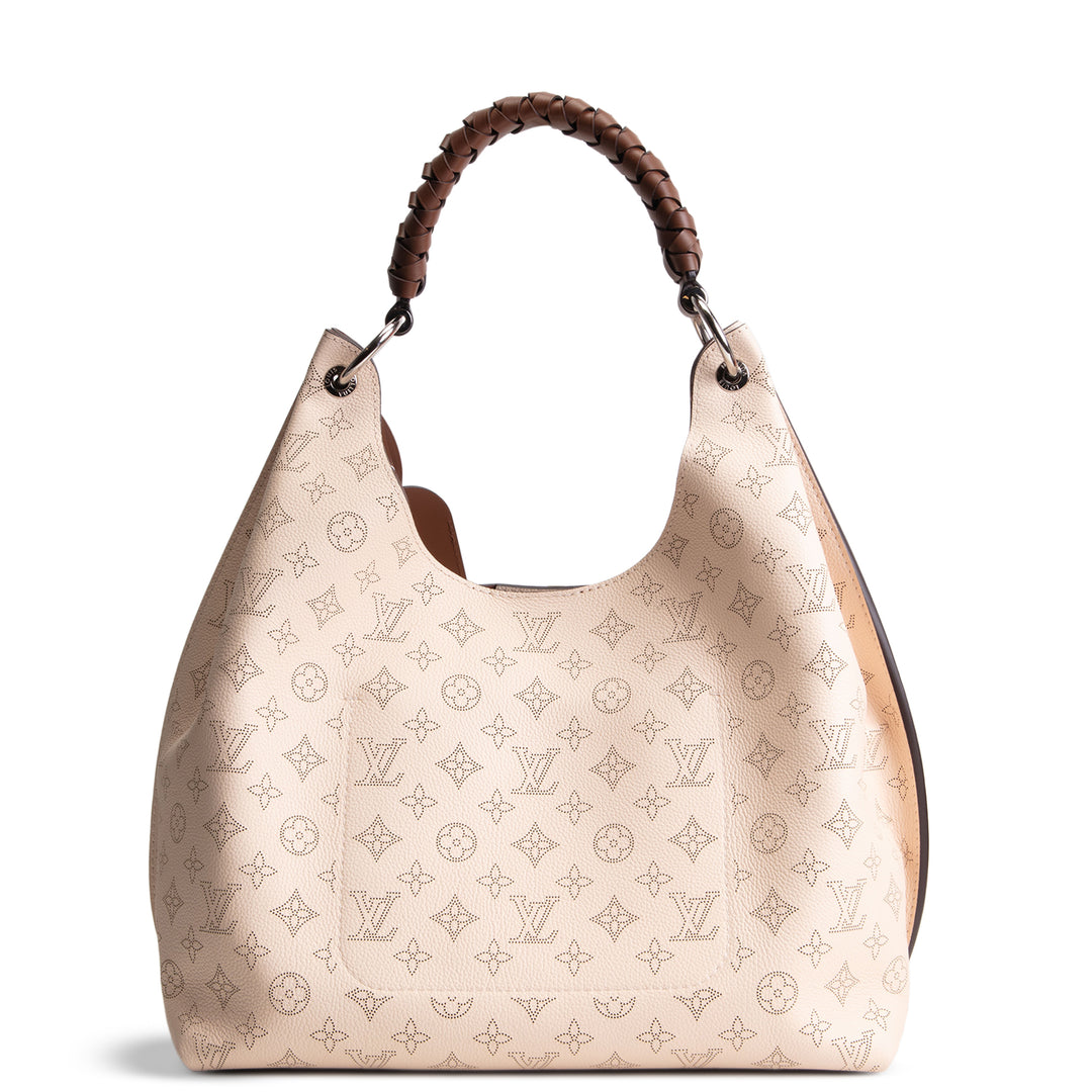 LOUIS VUITTON Monogram Mahina Carmel Hobo - Creme