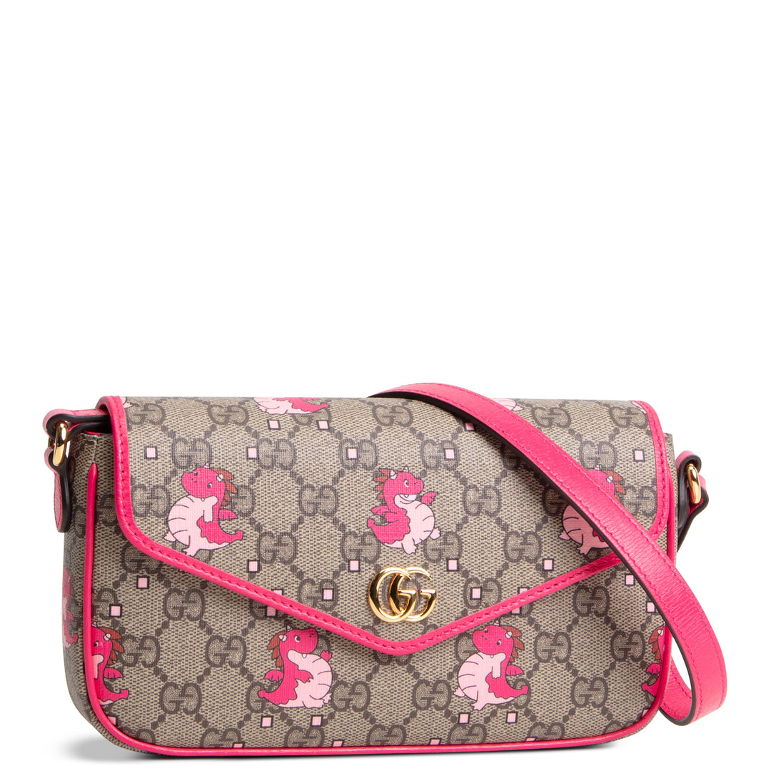GUCCI GG Supreme "Year of The Dragon" Crossbody - Pink