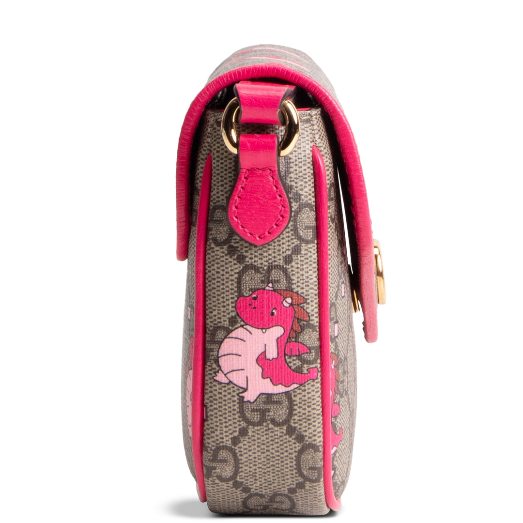 GUCCI GG Supreme "Year of The Dragon" Crossbody - Pink