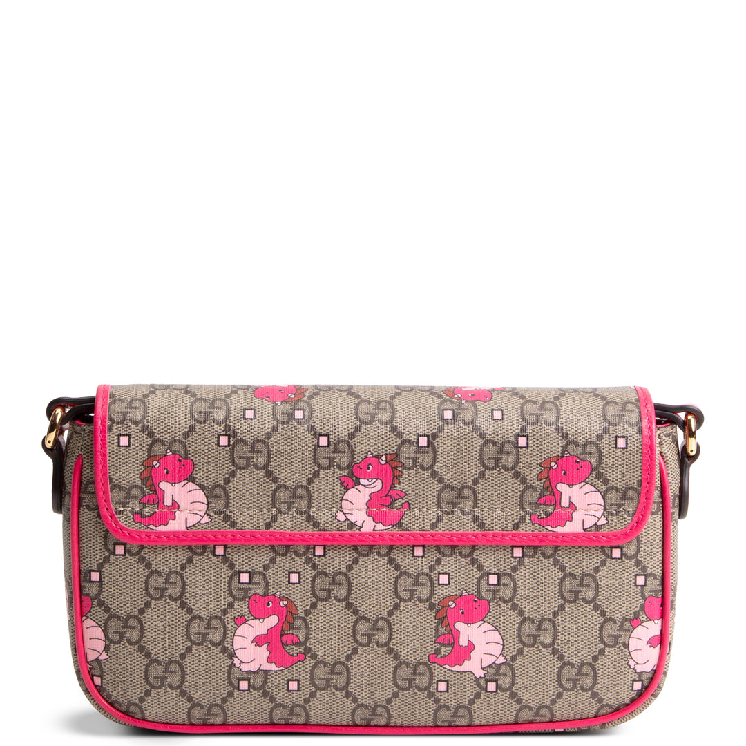 GUCCI GG Supreme "Year of The Dragon" Crossbody - Pink