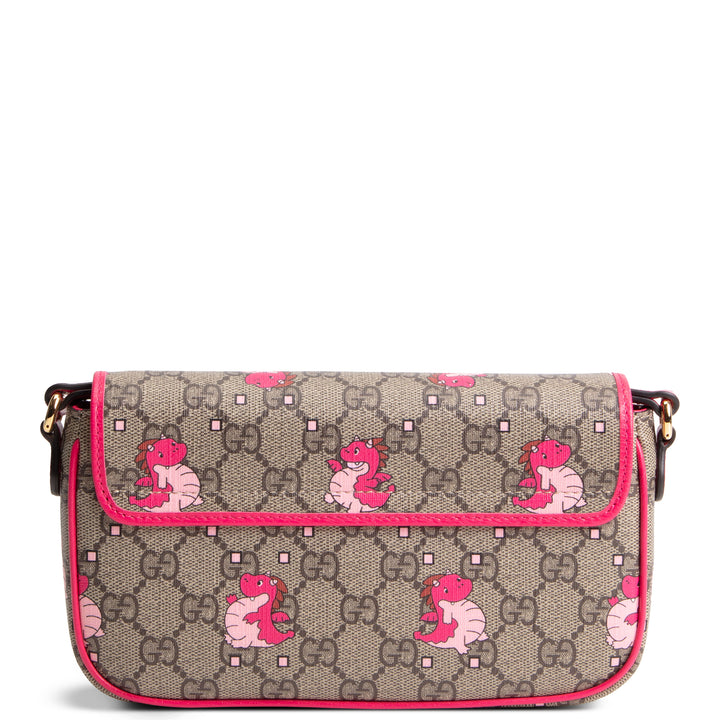 GUCCI GG Supreme "Year of The Dragon" Crossbody - Pink