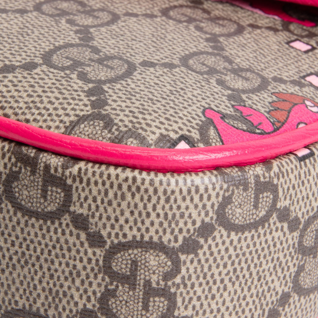 GUCCI GG Supreme "Year of The Dragon" Crossbody - Pink