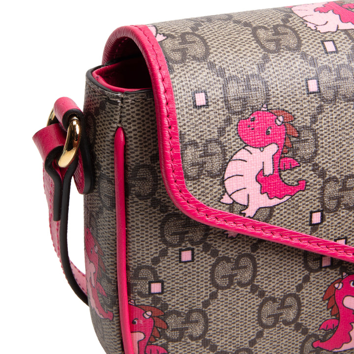 GUCCI GG Supreme "Year of The Dragon" Crossbody - Pink