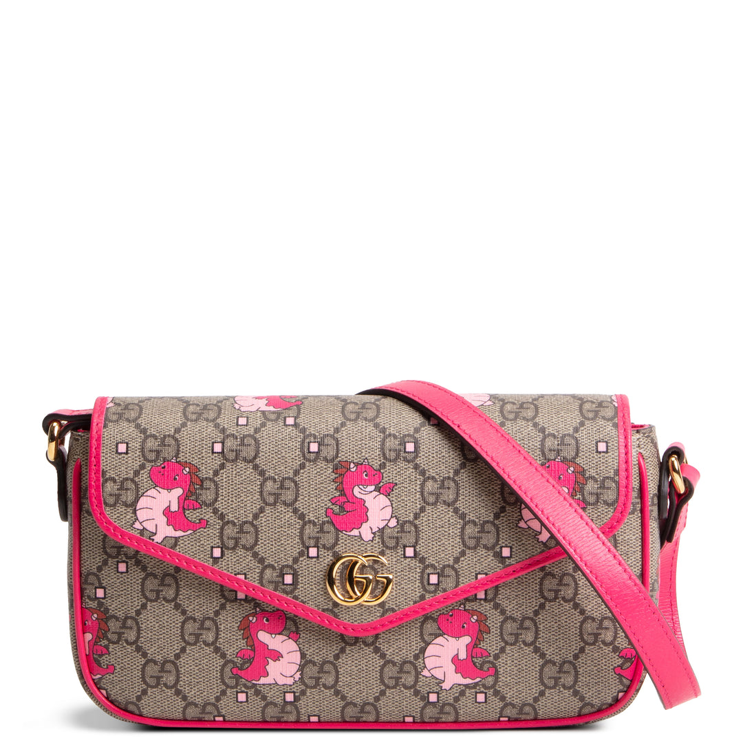 GUCCI GG Supreme "Year of The Dragon" Crossbody - Pink