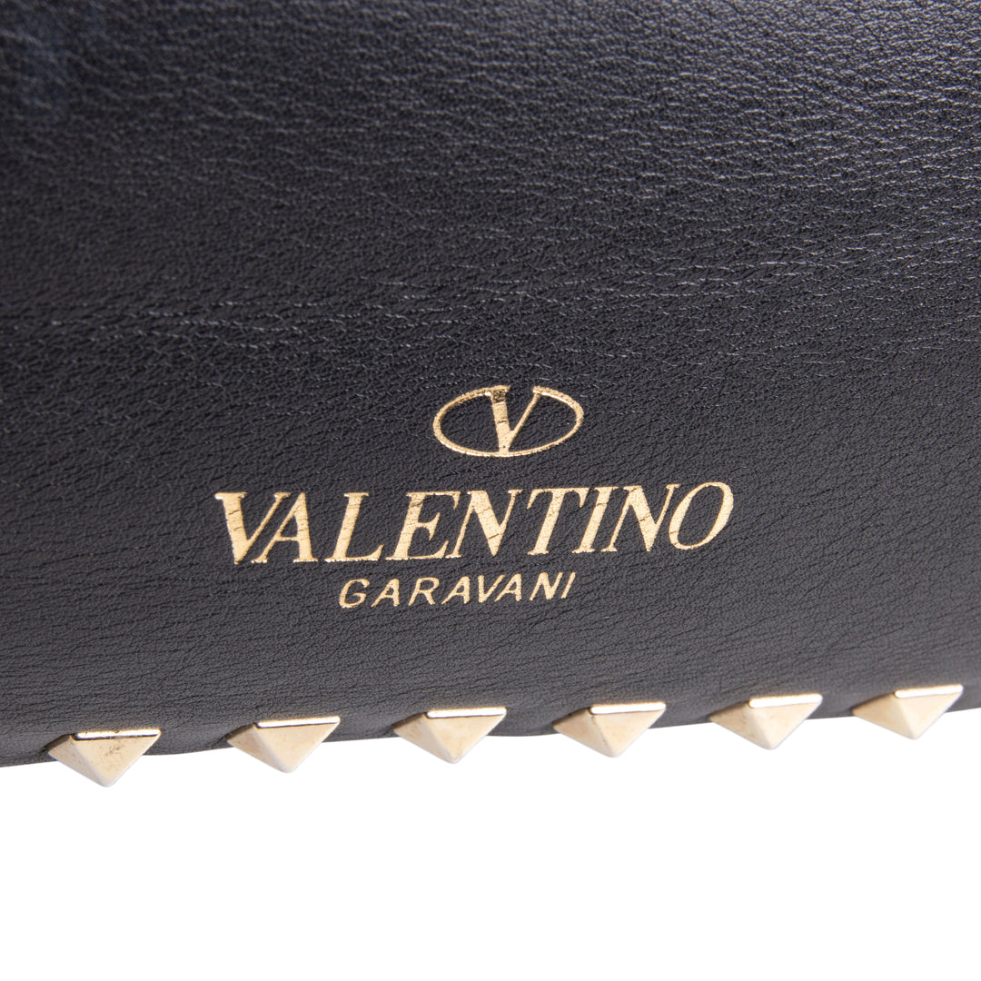 VALENTINO Rockstud Top Handle Bag - Black OUTLET FINAL SALE