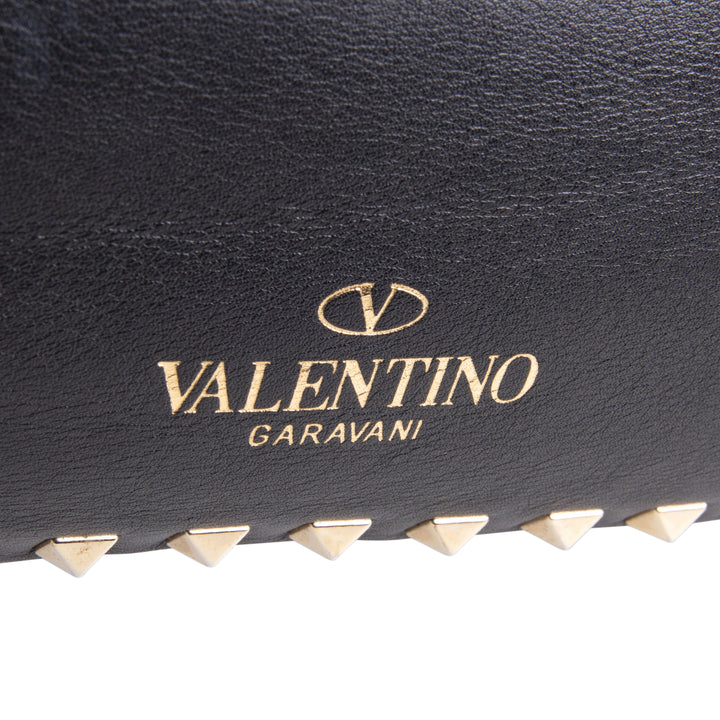 VALENTINO Rockstud Top Handle Bag - Black OUTLET FINAL SALE