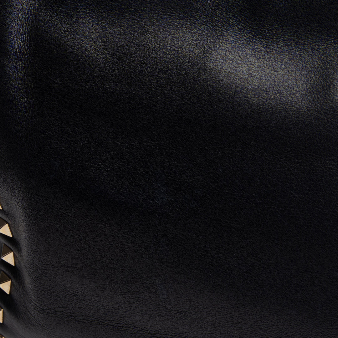 VALENTINO Rockstud Top Handle Bag - Black OUTLET FINAL SALE