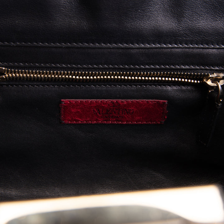 VALENTINO Rockstud Top Handle Bag - Black OUTLET FINAL SALE