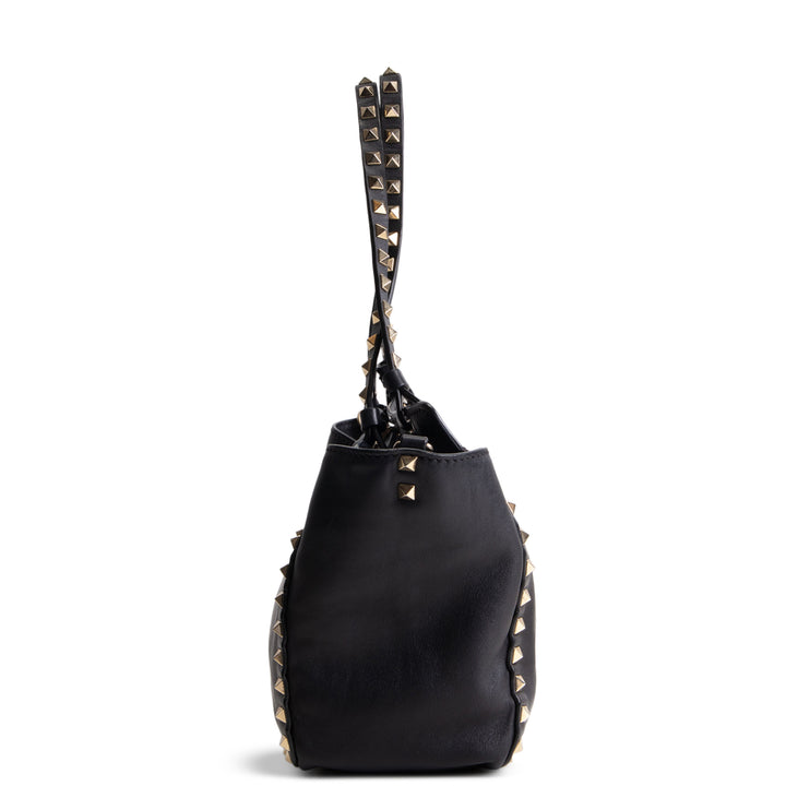 VALENTINO Rockstud Top Handle Bag - Black OUTLET FINAL SALE