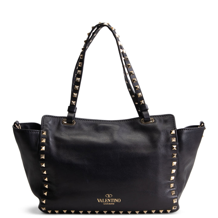 VALENTINO Rockstud Top Handle Bag - Black OUTLET FINAL SALE