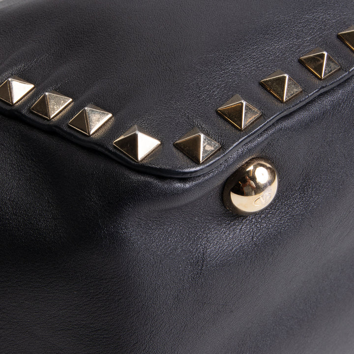 VALENTINO Rockstud Top Handle Bag - Black OUTLET FINAL SALE