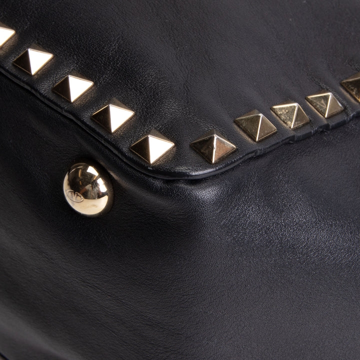 VALENTINO Rockstud Top Handle Bag - Black OUTLET FINAL SALE