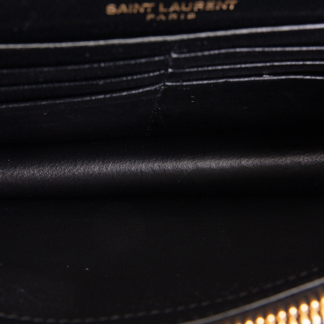 SAINT LAURENT Cassandre Envelope Chain Wallet
