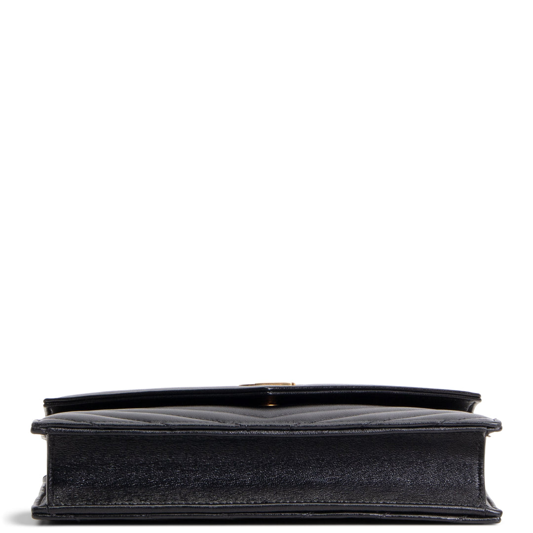 SAINT LAURENT Cassandre Envelope Chain Wallet