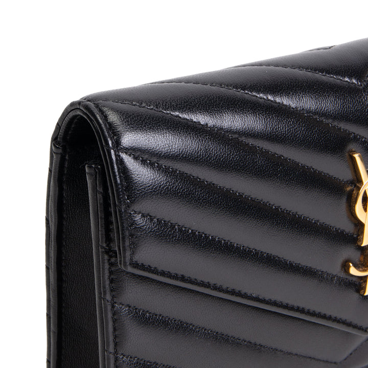 SAINT LAURENT Cassandre Envelope Chain Wallet