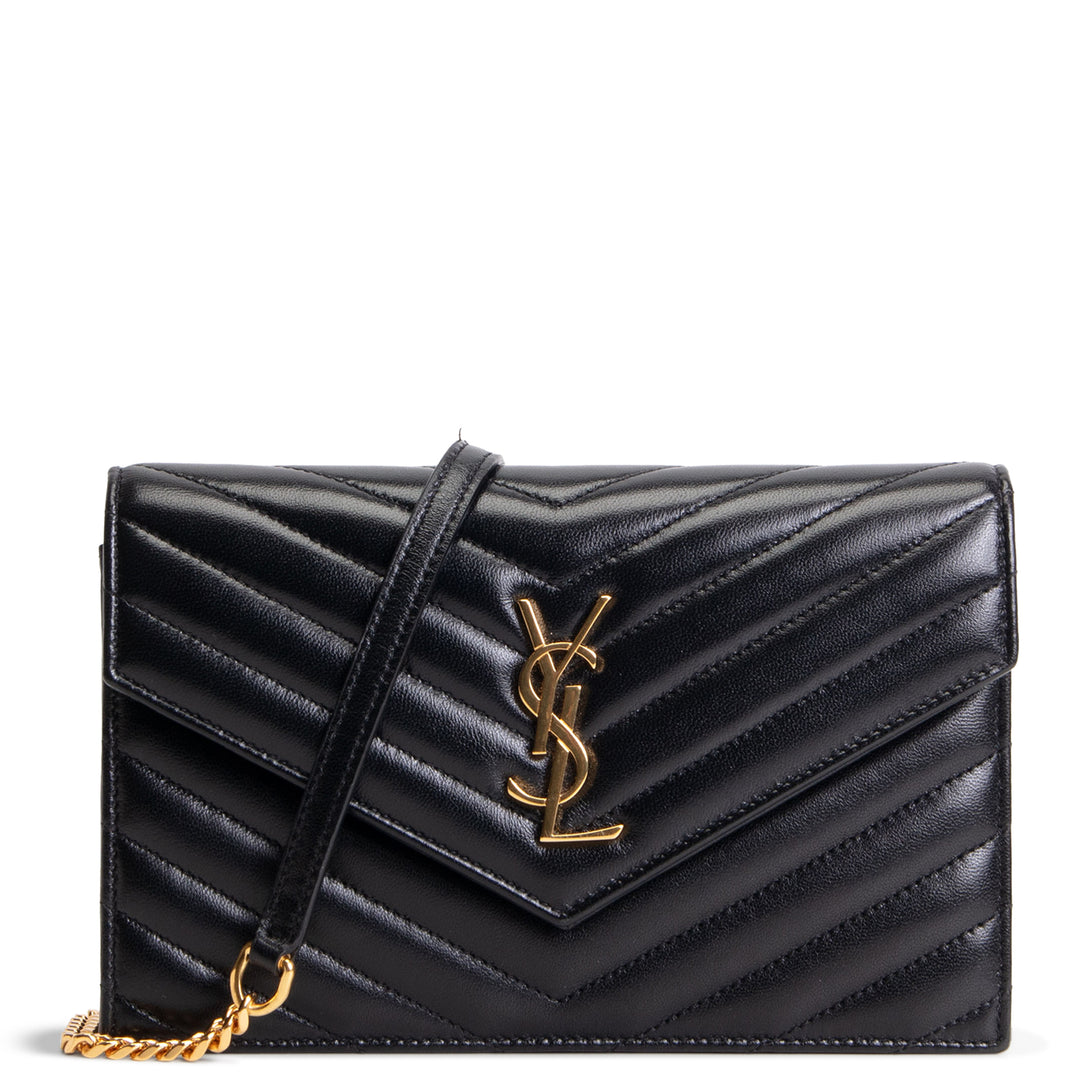 SAINT LAURENT Cassandre Envelope Chain Wallet