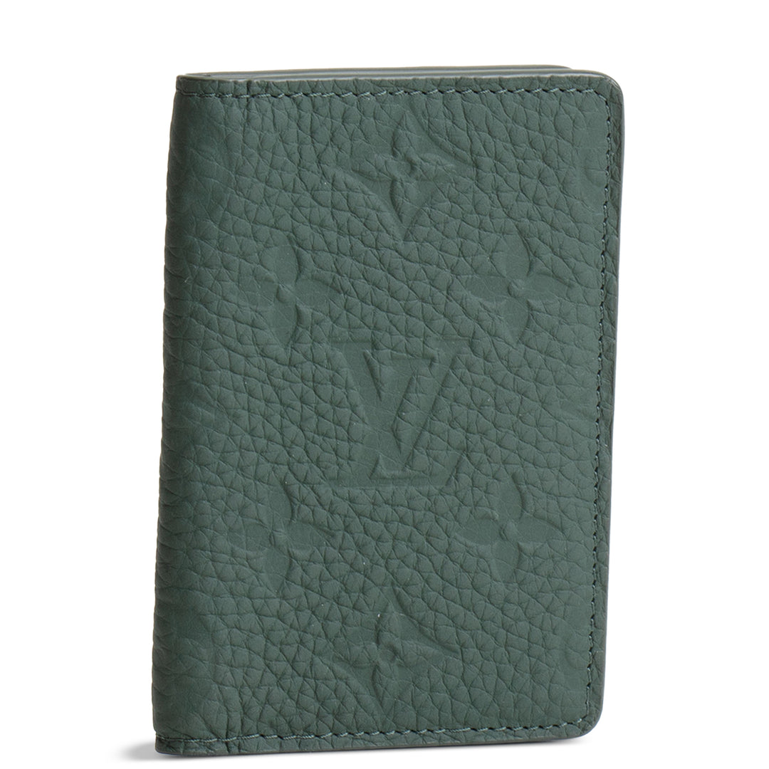 LOUIS VUITTON Taurillon Monogram Pocket Organizer - Green