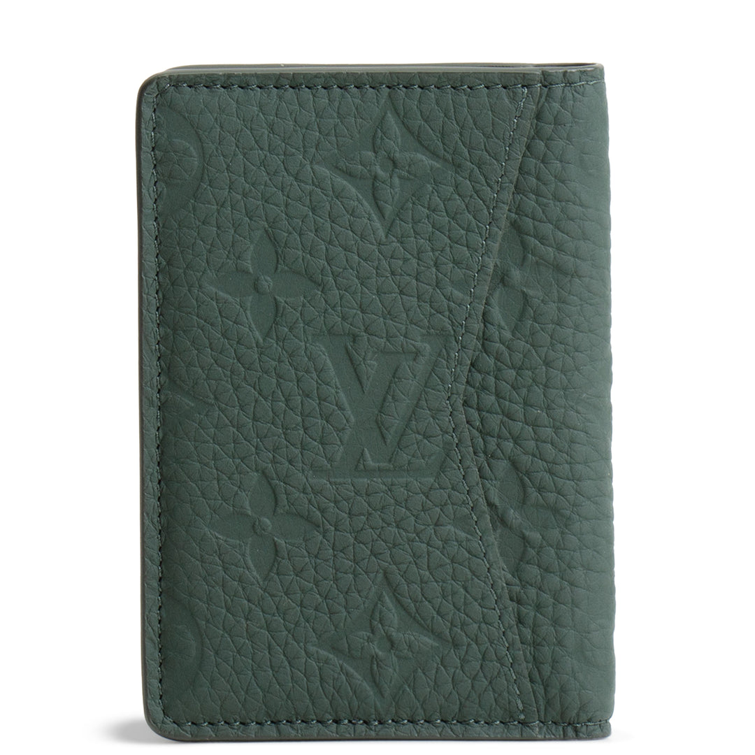 LOUIS VUITTON Taurillon Monogram Pocket Organizer - Green