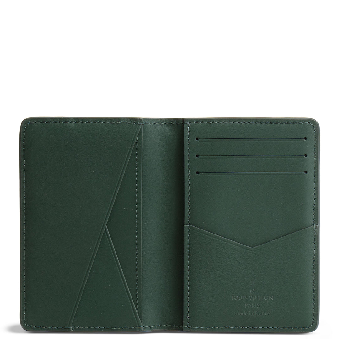 LOUIS VUITTON Taurillon Monogram Pocket Organizer - Green