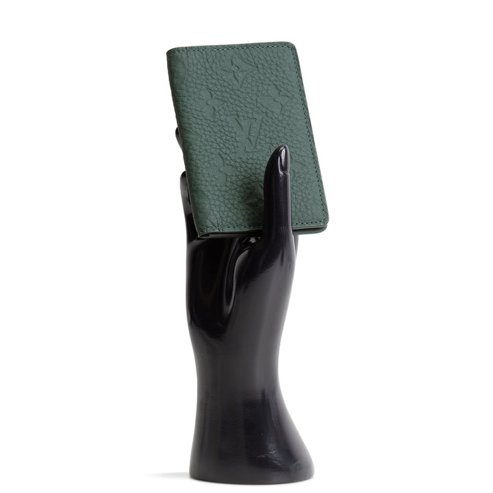 LOUIS VUITTON Taurillon Monogram Pocket Organizer - Green