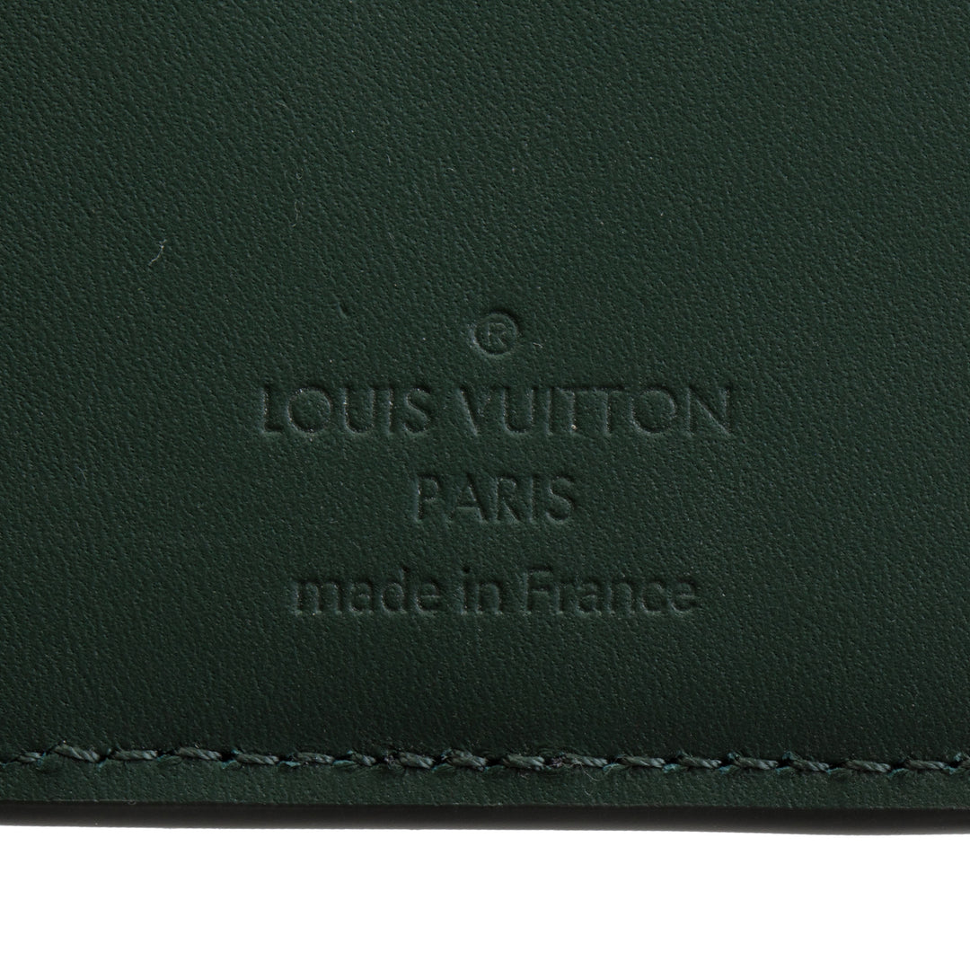 LOUIS VUITTON Taurillon Monogram Pocket Organizer - Green