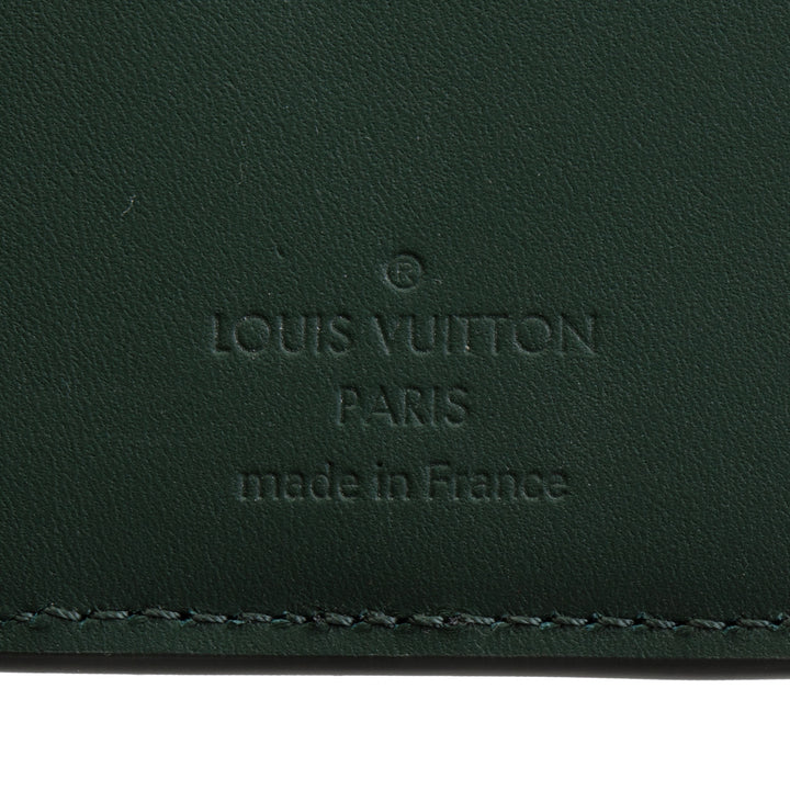 LOUIS VUITTON Taurillon Monogram Pocket Organizer - Green
