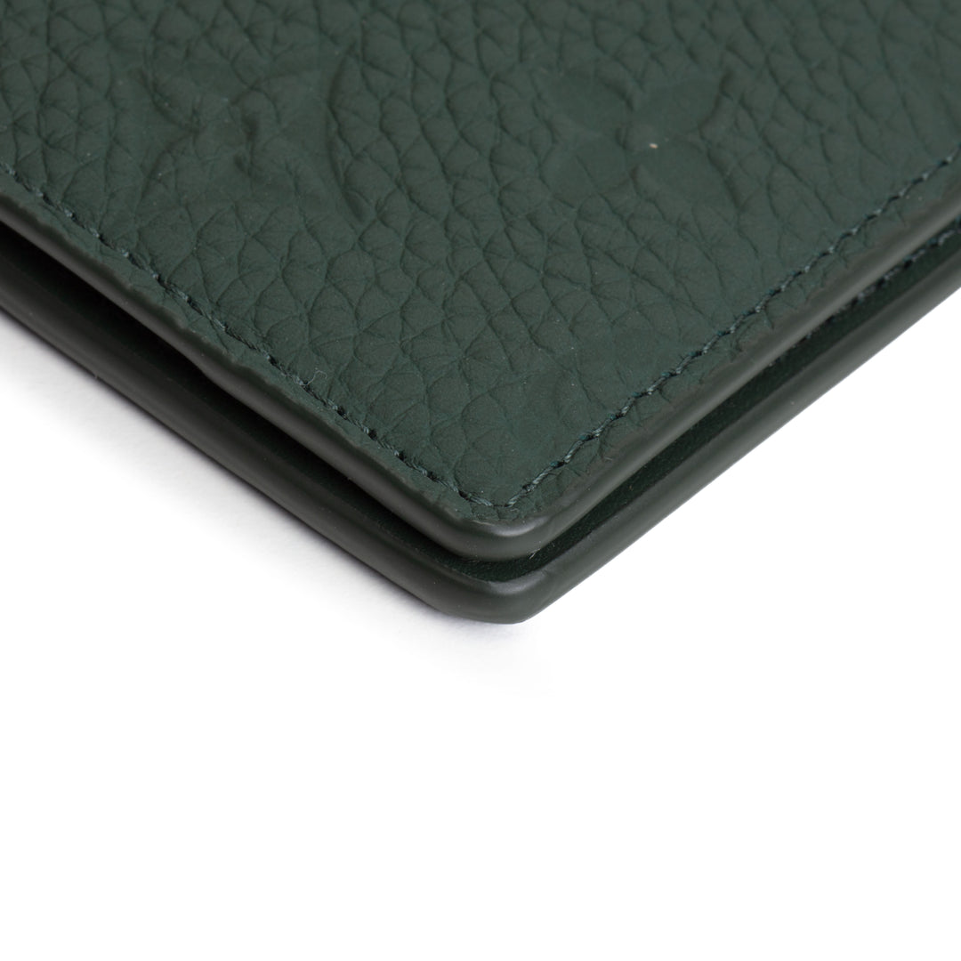 LOUIS VUITTON Taurillon Monogram Pocket Organizer - Green