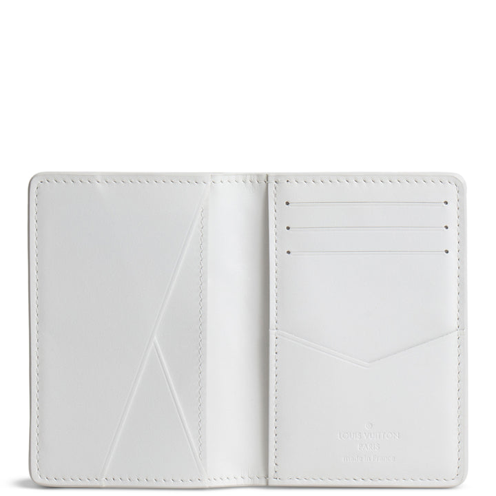 LOUIS VUITTON Taurillon Monogram Pocket Organizer - White
