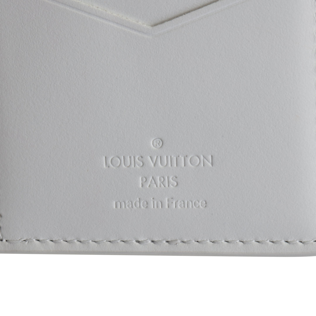 LOUIS VUITTON Taurillon Monogram Pocket Organizer - White