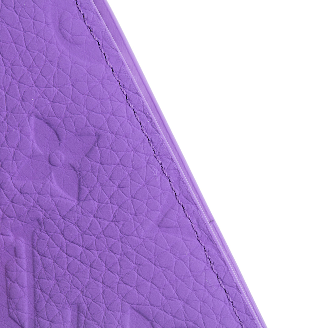 LOUIS VUITTON Taurillon Monogram Pocket Organizer - Purple