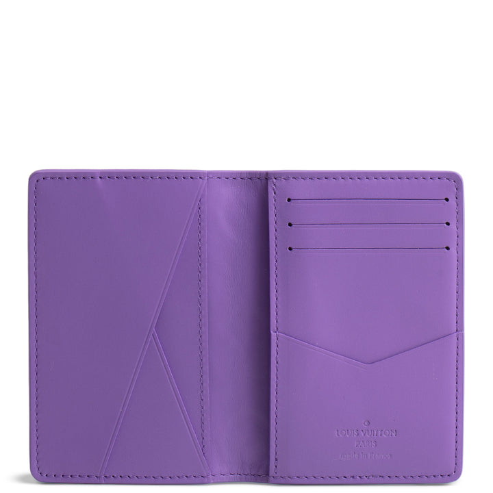 LOUIS VUITTON Taurillon Monogram Pocket Organizer - Purple