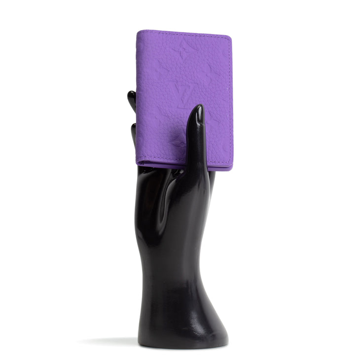 LOUIS VUITTON Taurillon Monogram Pocket Organizer - Purple