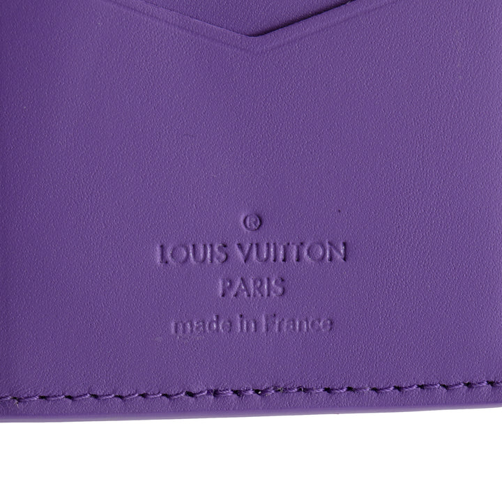 LOUIS VUITTON Taurillon Monogram Pocket Organizer - Purple