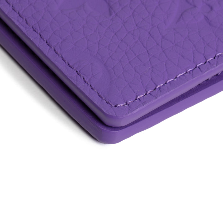 LOUIS VUITTON Taurillon Monogram Pocket Organizer - Purple