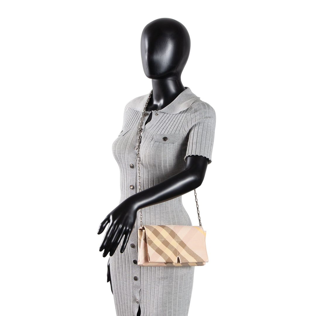 BURBERRY Snip Mini Chain Bag - Teacup