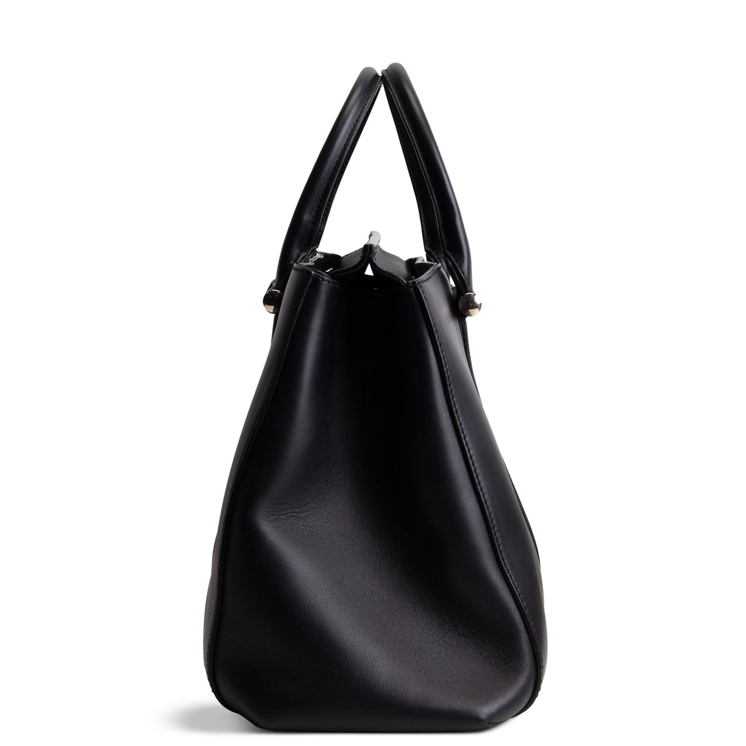 GUCCI Leather Lady Bamboo Tote - Black OUTLET FINAL SALE